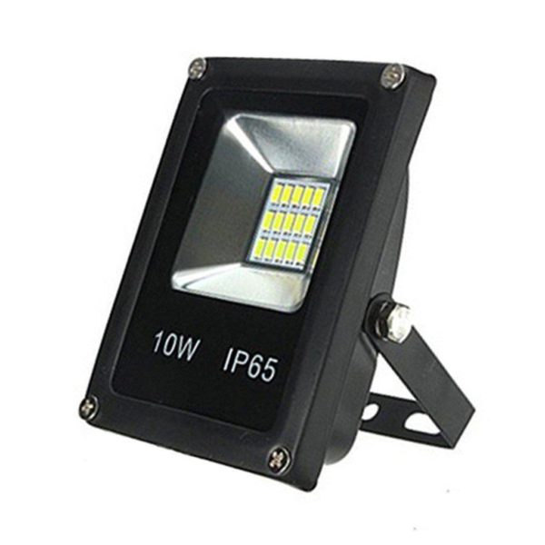 10W SLIM LED Flood Light (Equiv 100W), Waterproof IP65, Cool White