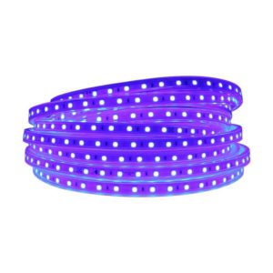 220V LED Strip Light With Power Supply & End Cap, Blue, 5 Metres