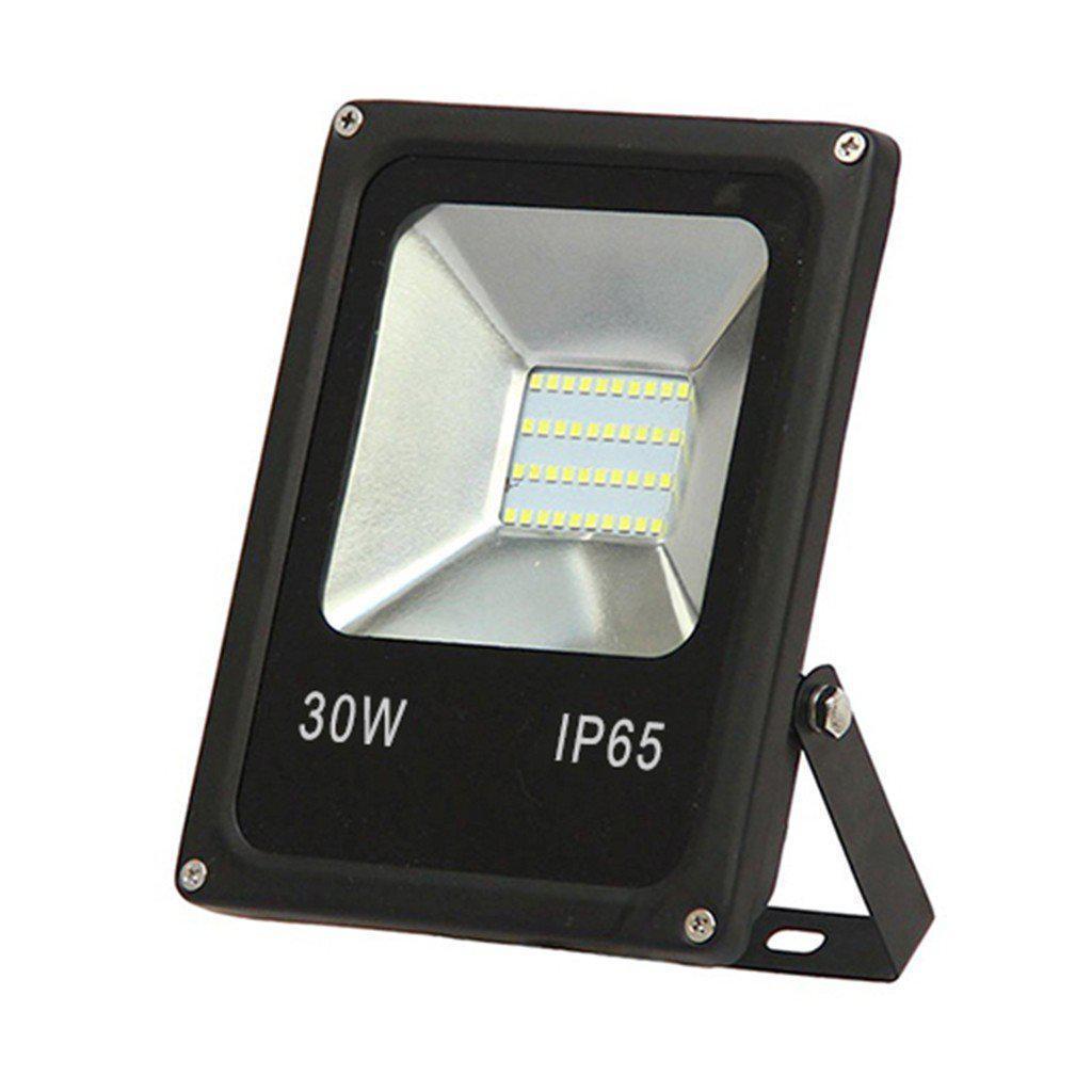 30W SLIM LED Flood Light (Equiv 250W), Waterproof IP65, Cool White