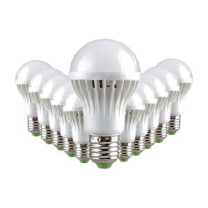 3W LED Light Bulb (Equiv 25W), E27 Screw, Cool White, Pack Of 12