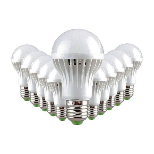 9W LED Light Bulb (Equiv 85W), E27 Screw, Cool White, Pack Of 12