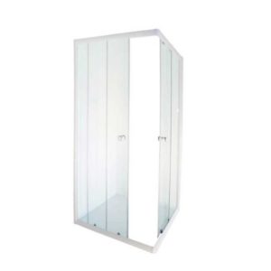 Aqua Lux Shower Door, White, 880 x 880 x 1850mm