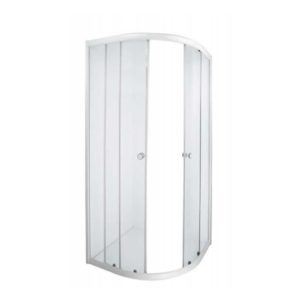 Aquila Shower Door, White, 900 x 900 x 1850mm