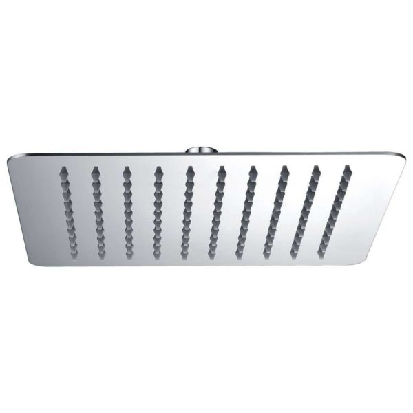 Bonami Shower Rose, Thin & Square, 250mm x 1.8mm, 201 Stainless Steel