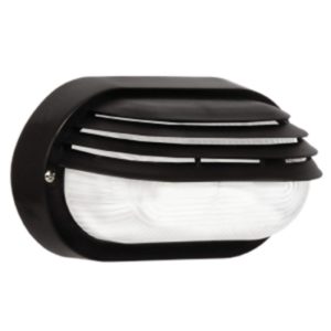 BRIGHT STAR BH026 Black Oval Bulkhead, E27, 40W, PVC