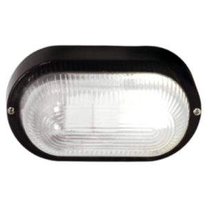 BRIGHT STAR BH027 Black Oval Bulkhead, E27, 40W, PVC