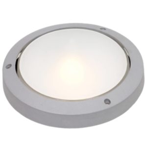 BRIGHT STAR BH051 Silver Round Bulkhead, 100W, E27, Die Cast Aluminium