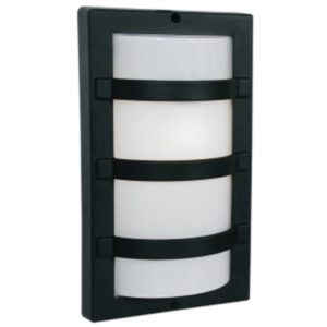 BRIGHT STAR BH060 Black Square Bulkhead, E27, 60W, Die Cast Aluminium