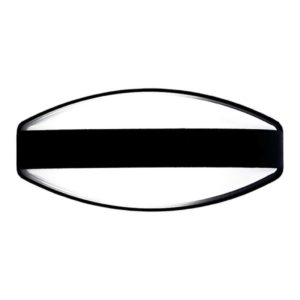 BRIGHT STAR BH112 Black Bulkhead With Bar Cover, 60W, E27, ABS Plastic