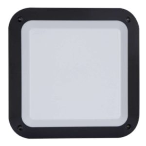 BRIGHT STAR BH120 Grey Square Bulkhead, 40W, E27, ABS Plastic