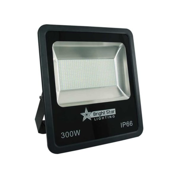 BRIGHT STAR FL005 LED Flood Light, IP66, Aluminium, 300W, Black