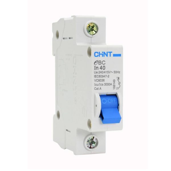 EUROLUX 1 Pole 40AMP Circuit Breaker, 3kA, 50/60Hz