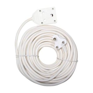 EUROLUX 20m Extension Lead, 2 x 16A, White