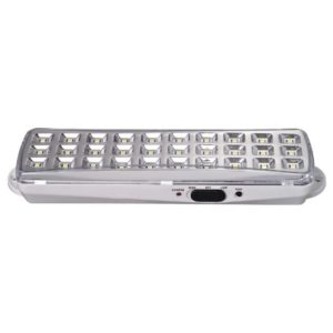 EUROLUX 3.7V 1.2AH Rechargeable LED Emergency Light, 30 LED