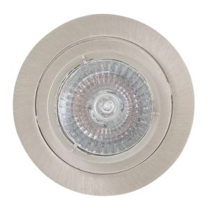 EUROLUX Downlight, Aluminium Straight Twist, GU10, Satin Chrome