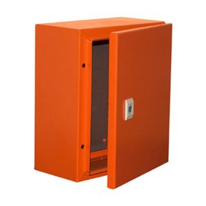 EUROLUX Electrical Enclosure, 300mm x 250mm, Steel, Orange