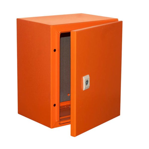 EUROLUX Electrical Enclosure, 300mm x 250mm x 200mm, Steel, Orange