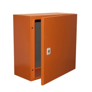 EUROLUX Electrical Enclosure, 400mm x 400mm, Steel, Orange
