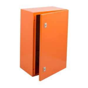 EUROLUX Electrical Enclosure, 600mm x 400mm, Steel, Orange