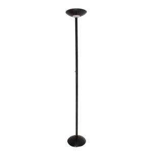 EUROLUX FL14B Floor Light With Dimmer, 300W, Black Pressed Steel