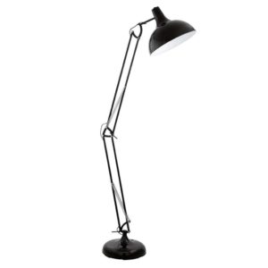 EUROLUX FL188B Borgillio Floor Light, E27, 60W, Black