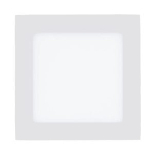 EUROLUX Fueva 1 Square Recessed Luminaire Downlight, 13W, 3000k, White