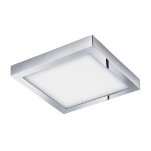 EUROLUX Fueva 1 Square Surface Mounted Luminaire Downlight, 22W, 3000k, Chrome