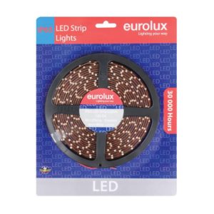 EUROLUX G649WW, 5m 3528 LED Strip, Warm White, 60 LED's Per Meter