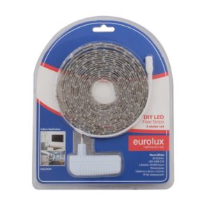 EUROLUX G802WW DIY LED Strip, 5 Metres, 12V, Warm White
