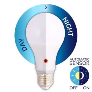EUROLUX G965 LED Globe with Day/Night Sensor, E27, 10W, Cool White