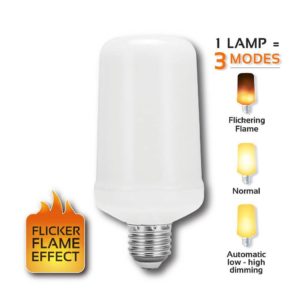 EUROLUX LED Flicker Flame Lamp, E27, 3W, 1400K