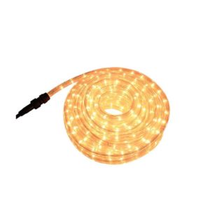 EUROLUX LED Rope Light With 8 Function Control, Clear Warm White, 10m