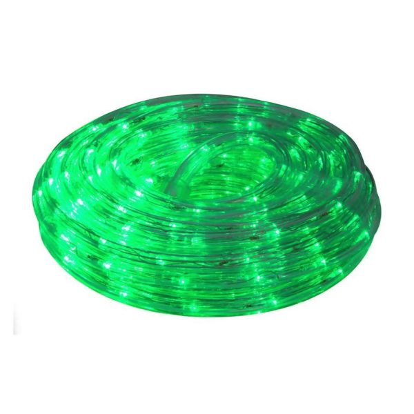 EUROLUX LED Rope Light With 8 Function Control, Green, 10m