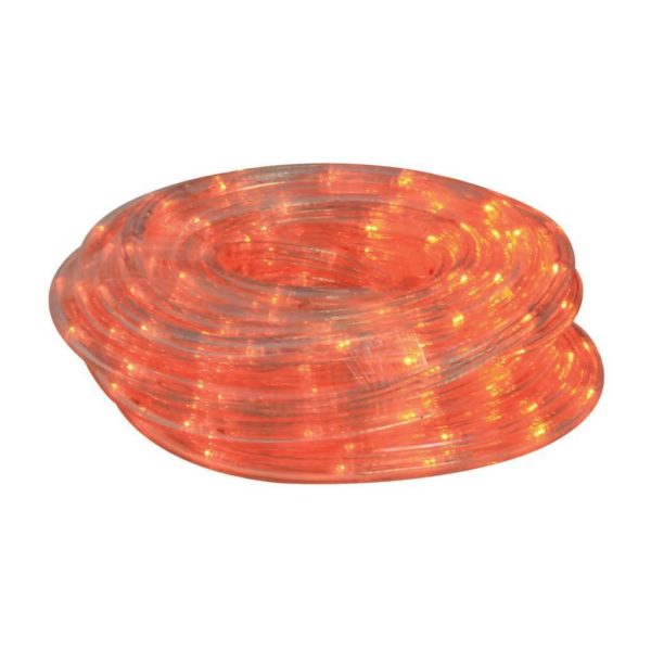 EUROLUX LED Rope Light With 8 Function Control, Orange, 10m