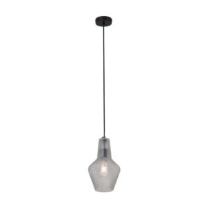 EUROLUX Milano P796CL Pendant, Small, 1 Light, Clear Glass