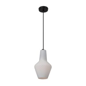 EUROLUX Milano P797W Pendant, Large, 1 Light, Milk White Glass