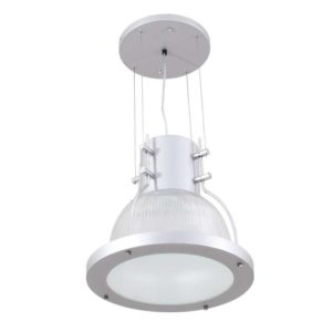 EUROLUX PR105 High Bay, E27, 100W, Polycarbonate, Frosted Glass, Silver