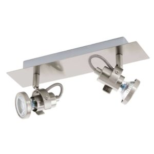 EUROLUX S150 Tukon 3 LED Spot Light, GU10, 2 x 3.3W, Satin Chrome