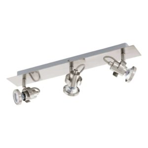EUROLUX S151 Tukon 3 LED Spot Light, GU10, 3 x 3.3W, Satin Chrome