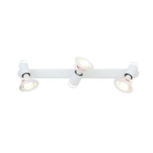 EUROLUX S19W Mini Disc Spot Light With Bar Mount, 3 x E14, 40W, White
