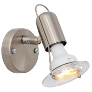 EUROLUX S20SC Mini Disc Spot Light, E14, 40W, Satin Chrome