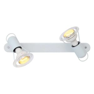 EUROLUX S21W Mini Disc Spot Light With Bar Mount, 2 x E14, 40W, White