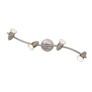 EUROLUX S223SC Magnum Spot Light On Bar Mount, 4 x GU10, 50W, Satin Chrome