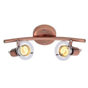 EUROLUX S22C Mini Disc Spot Light Bow, 2 x E14, 40W, Copper