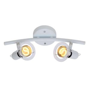 EUROLUX S22W Mini Disc Spot Light Bow, 2 x E14, 40W, White