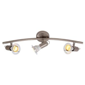EUROLUX S24SC Mini Disc Spot Light Bow, 3 x E14, 40W, Satin Chrome