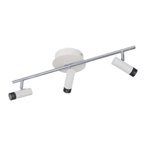 EUROLUX S367 Lianello LED Spot Light On Bar Mount, 3 x 5W, Chrome & White