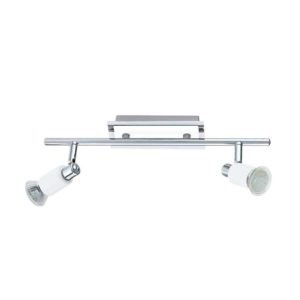 EUROLUX S418 Eridan LED On Bar Mount, 2 x GU10, 5W, Satin Chrome