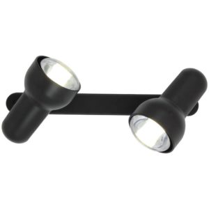 EUROLUX S42B Turbo Spot Light On Bar Mount, 2 x E27, R80, 60W, Black