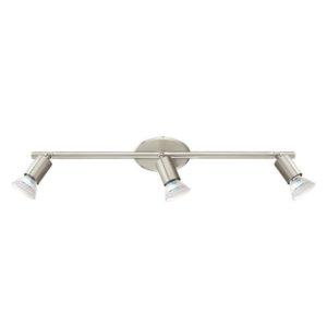 EUROLUX S430 Buzz LED Spot Light On Bar Mount, 3 x GU10, 3W, Satin Chrome
